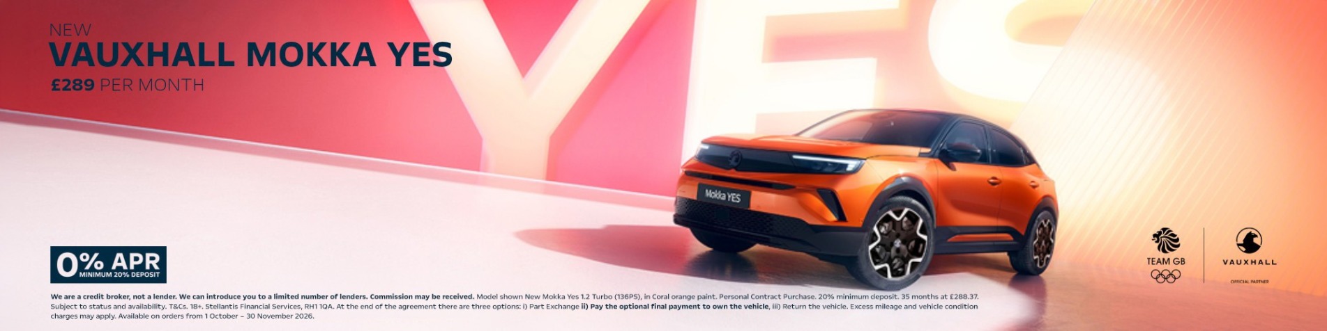 Mokka Yes 0% Q4 banner